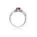 Inel Aur 14K cu Ametist 0.50 ct si Diamante Naturale 0.03 ct