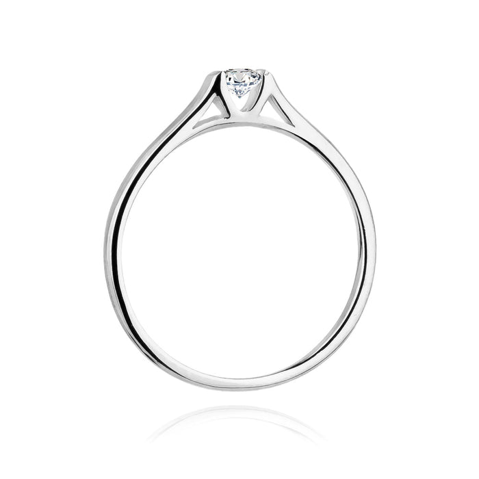 Inel Aur 14k cu Diamant Natural 0.15 ct