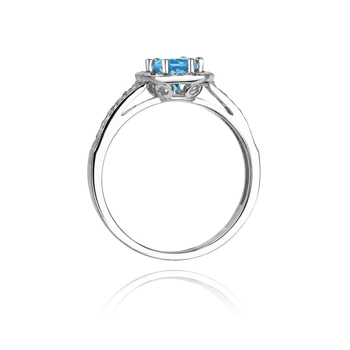 Inel Aur 14K cu Topaz 0.50 ct