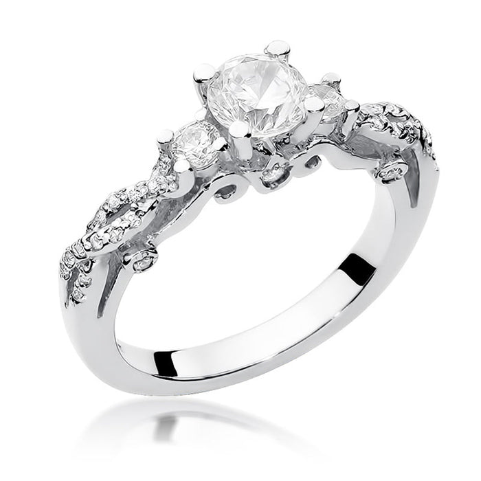 Inel Aur 14K cu Diamant Natural 0.84 ct