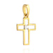 Cruce cu Zirconiu din Aur 14K