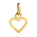 Pandantiv Mic Aur 14K Inimă Cu Efect Strălucitor