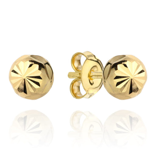 Cercei Bilă cu Diamante 3 mm