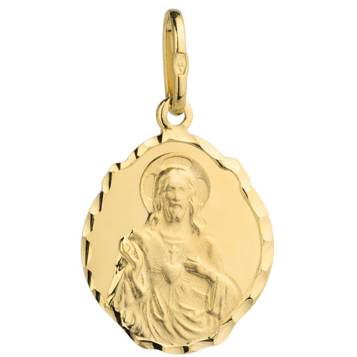 Pandantiv Aur 14k cu Fecioara Maria si Iisus