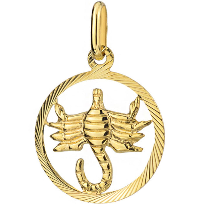 Pandantiv Aur 14K cu Semnul Zodiacal Scorpion