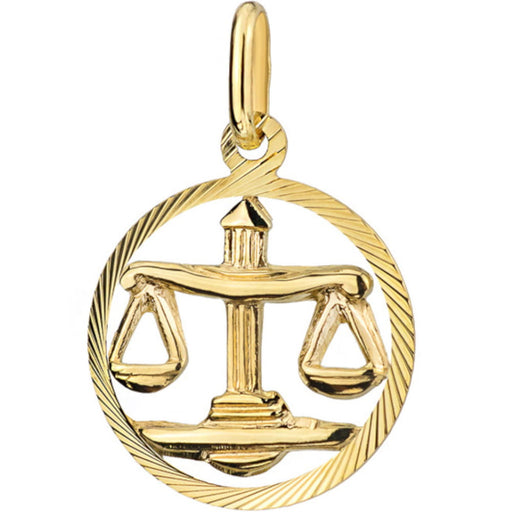 Pandantiv Aur 14K cu Semnul Zodiacal Balanta