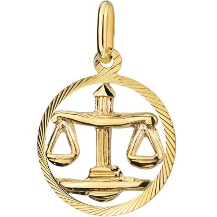 Pandantiv Aur 14K cu Semnul Zodiacal Balanta
