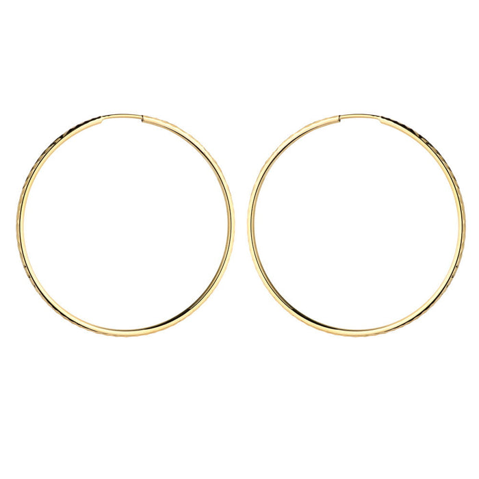 Cercei Rotunzi Aur 14K 3.3 cm - Eleganță Atemporală