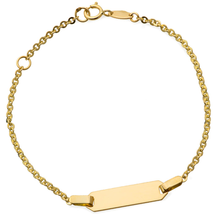 Bratara din placa de aur pe un lant de ankara