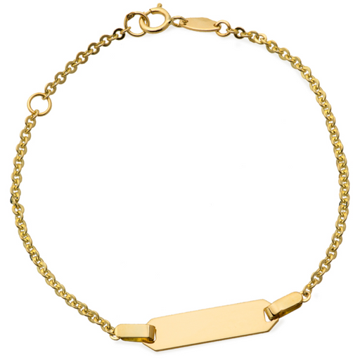 Bratara din placa de aur pe un lant de ankara