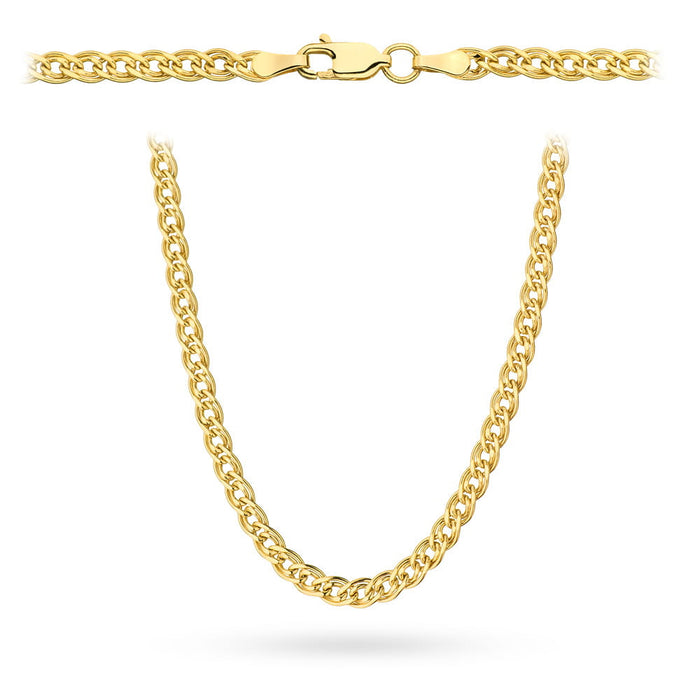 Lanț Din Aur 14K, Împletitură Mona Lisa, 45 Cm