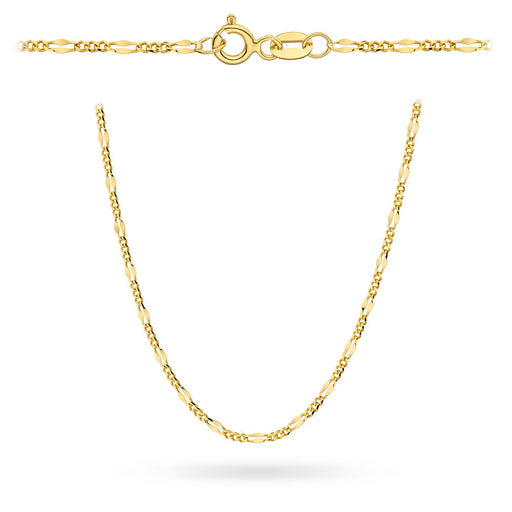 Lant Figaro Aur 14k, 55 cm