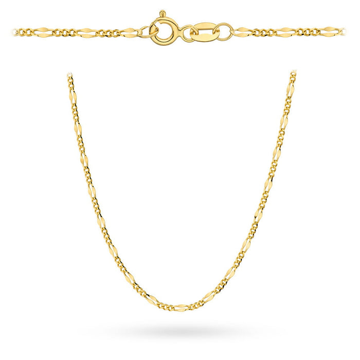 Lant Figaro Aur 14k, 55 cm