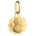 Medalion Floare Aur 14k cu Fecioara Maria si Iisus