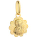 Medalion Floare Aur 14k cu Maica Sfanta si Iisus