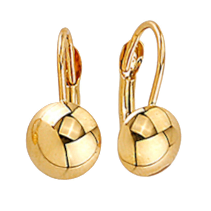 Cercei Aur 14k cu Bilute Netede