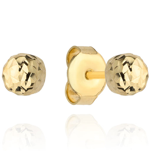 Cercei Aur 14k cu Bilute 4 mm