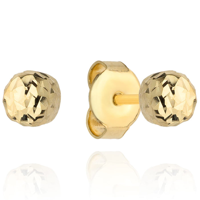 Cercei Aur 14k cu Bilute 4 mm