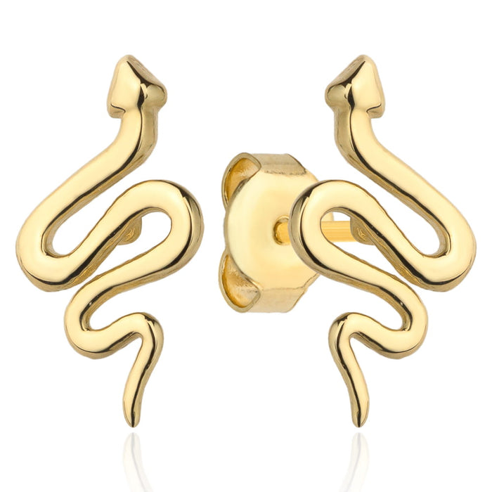 Cercei din aur cu șarpe