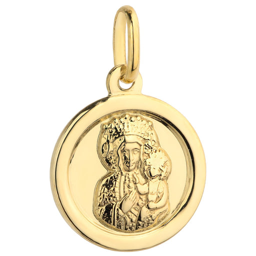 Medalion Aur 14k cu Fecioara Maria si Iisus Hristos