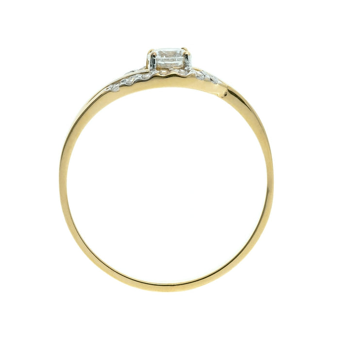 Inel Aur 8K cu Zirconii