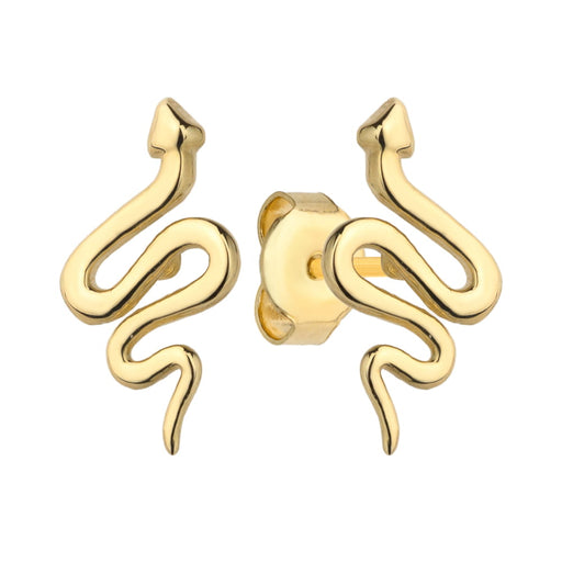 Cercei din aur cu șarpe