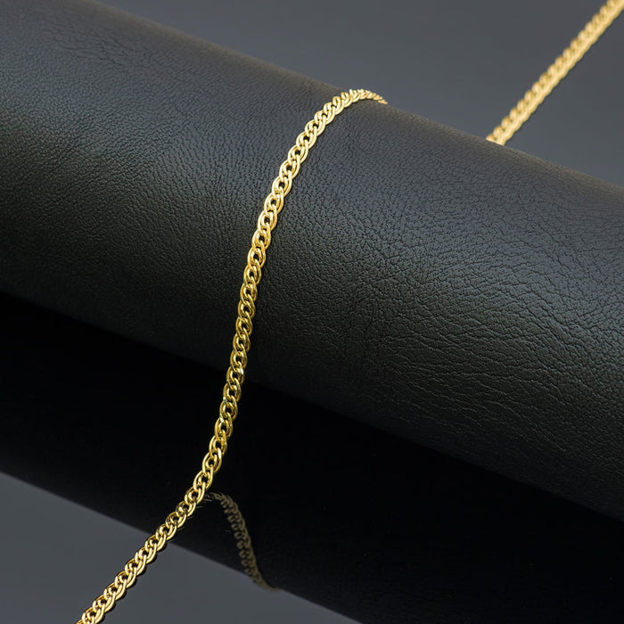 Lanț Din Aur 14K, Împletitură Mona Lisa, 45 Cm