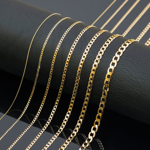 Lant Aur 14k cu Zale Impletite, 60 cm