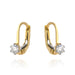 Cercei din Aur Galben cu Cirkonia și Sistem Englezesc