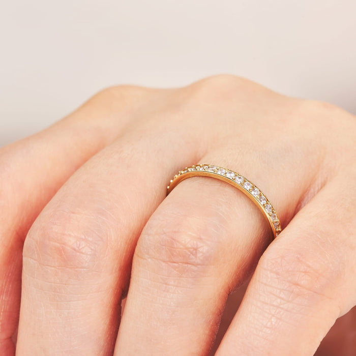 Inel Aur 8K cu Zirconii - Eleganță Strălucitoare