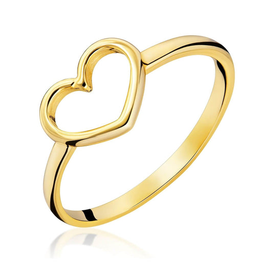 Inel Aur Inimă Aur 8K ~7.5mm