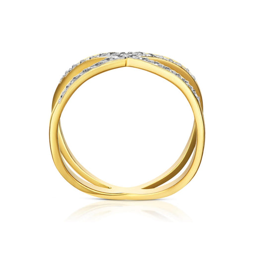 Inel Aur 8K Las Vegas - Eleganță Strălucitoare cu Zirconiu