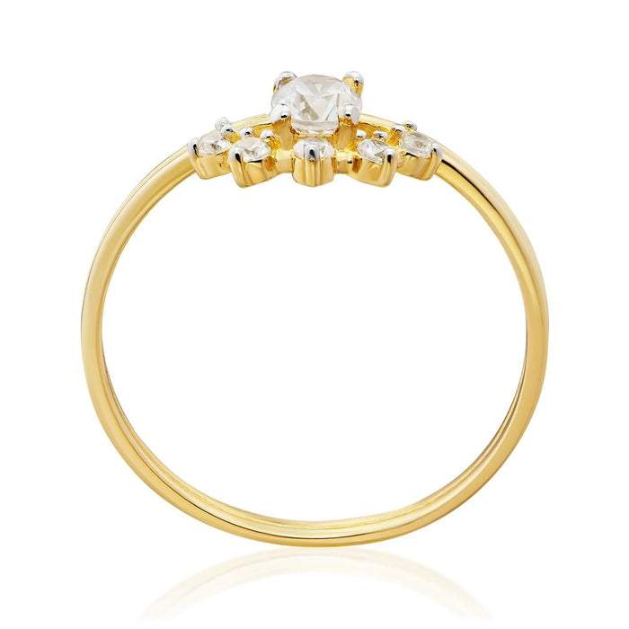 Inel Talisman Aur 8K – Eleganță și Farmec