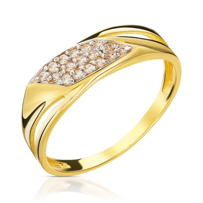 Inel Aur Finezja Aur 8K Cu Zirconiu - Eleganță Subtilă