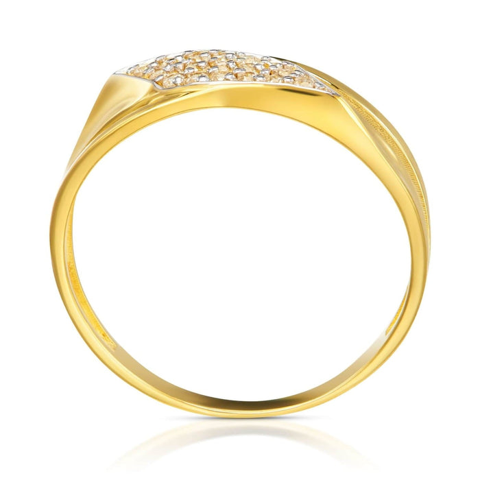 Inel Aur Finezja Aur 8K Cu Zirconiu - Eleganță Subtilă