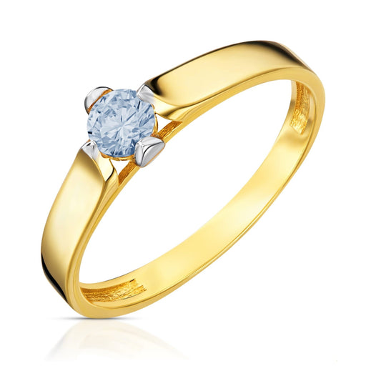 Inel Aur 8K 'Pentru Totdeauna' - Eleganță Zirconiu