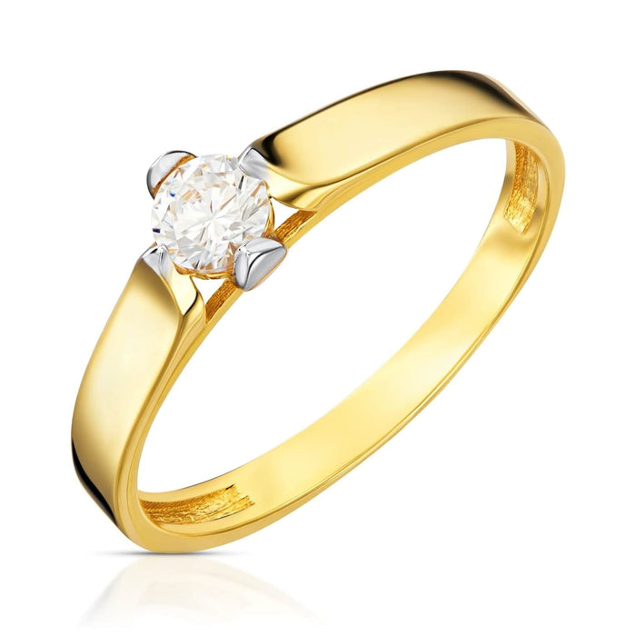 Inel Aur 8K 'Pentru Totdeauna' cu Zirconiu - Eleganță Atemporală