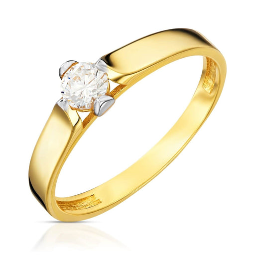 Inel Aur 8K 'Pentru Totdeauna' cu Zirconiu - Eleganță Atemporală