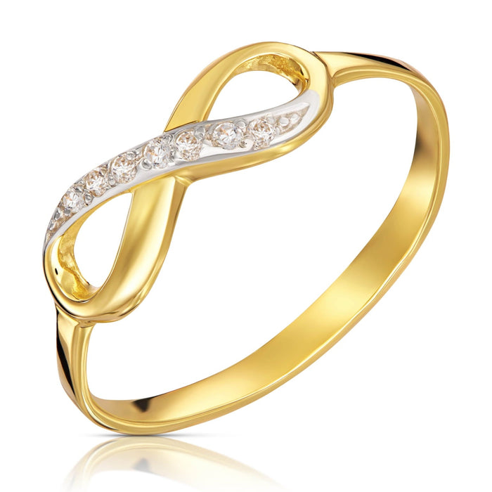 Inel Aur Infiniti Aur 8K - Design Modern cu Zirconiu