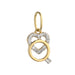 Pandantiv Inel și Inimă cu Zirconiu, Aur 14K