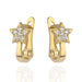 Cercei Aur 14k cu Stelute si Zirconii Albe