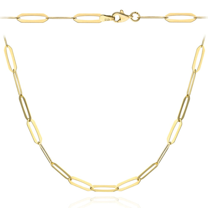 Colier de aur, zale lungi, 45 cm