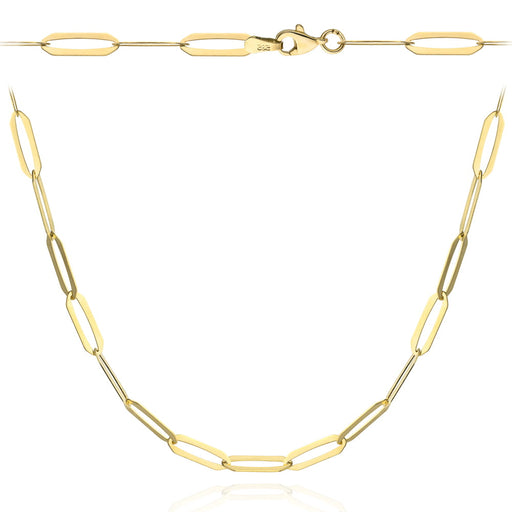 Colier de aur, zale lungi, 45 cm