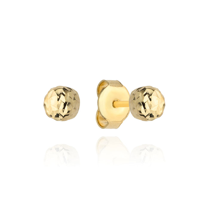 Cercei Aur 14k cu Bilute 4 mm