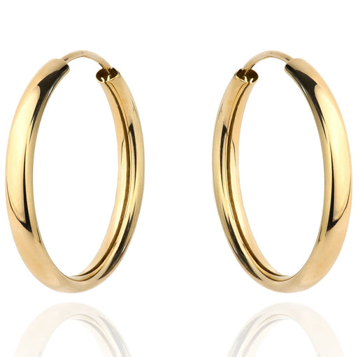 Cercei Aur 14k cu Creole Netede