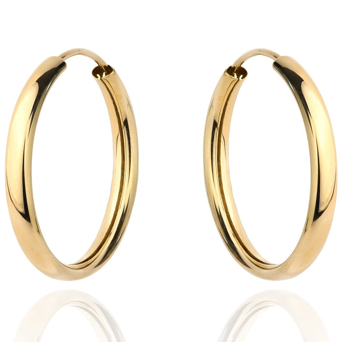 Cercei Aur 14k cu Creole Netede