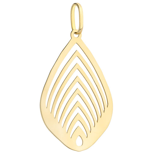 Pandantiv din aur cu frunze ajurate