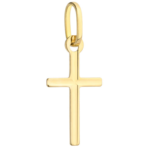 Cruciuliță Aur 14K Fină, Gravată Mărunt