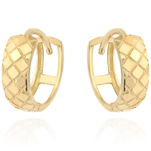 Cercei de aur decorati delicat cu creola