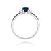 Inel Aur 14K cu Safir 0.70 ct si Diamante Naturale 0.08 ct